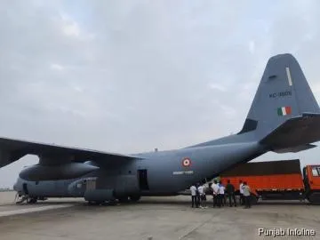 Fifth Indian Aircraft Carrying Relief Material Departs for Nepal