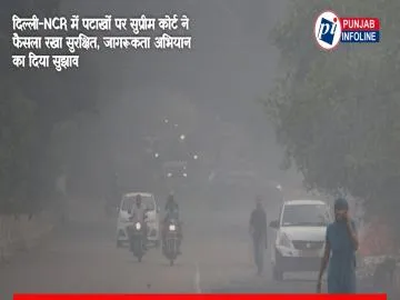 दिल्ली-NCR में पटाखों पर सुप्रीम कोर्ट ने फैसला रखा सुरक्षित, जागरूकता अभियान का दिया सुझाव