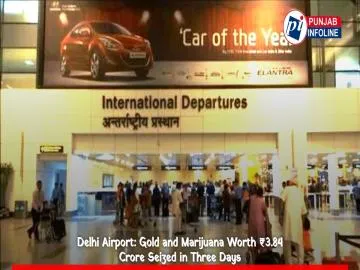 Delhi Airport: Gold and Marijuana Worth ₹3.84 Crore Seized in Three Days