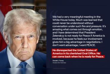ट्रंप ने ज़ेलेंस्की की आलोचना की, कहा – ‘वे शांति के लिए तैयार नहीं’