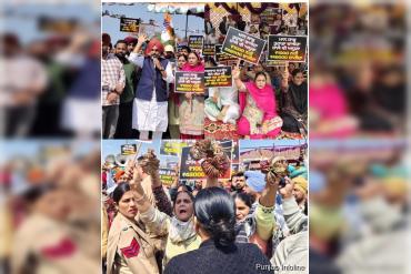 Congress stages protest outside Payal MLA’s office under leadership of former MLA Lakhvir Singh Lakha