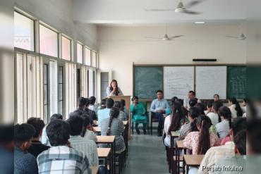 Voter Awareness Lecture Organized at Govt. College, Ludhiana East