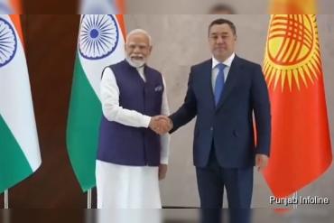 PM Modi and Kyrgyzstan President Sadyr Japarov Hold Talks in Bishkek