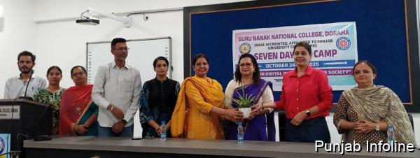 ਐੱਨ ਐੱਸ ਐੱਸ ਕੈਂਪ ਦੇ ਪੰਜਵੇਂ ਦਿਨ ਹੁਨਰ-ਵਿਕਾਸ ਵਰਕਸ਼ਾਪ ਲਗਾਈ ਗਈ