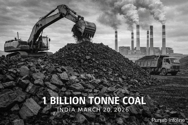 India Crosses 1 Billion Tonne Coal Production Mark Again, Boosting Energy Security