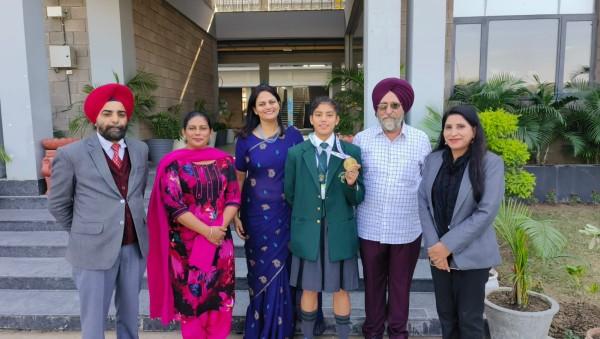 DPS ਰਾਜਪੁਰਾ ਦੀ ਦਿਵਜੋਤ ਨੇ ਸ਼ਾਟ ਪੁਟ ਵਿਚ ਜਿੱਤਿਆ ਸੋਨ ਤਗਮਾ