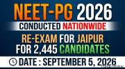 NEET-PG 2026 Conducted Nationwide for 2.73 Lakh Candidates; Exam for 2,445 in Jaipur to Be Held on September 5